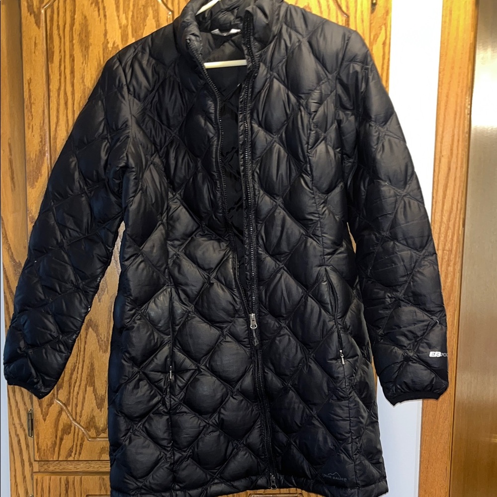 Eddie Bauer Women's Quilted Black Puffer Jacket